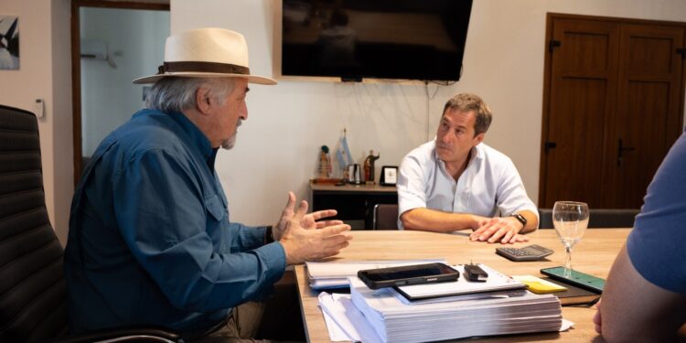 Macharashvili  recibió al diputado nacional Luque por la catástrofe en el cerro Hermitte