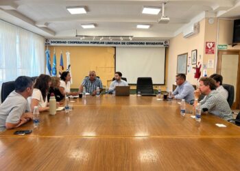 Concejales de Arriba Chubut se reunieron con la SCPL y gestionaron medidas de alivio para vecinos afectados por el desplazamiento del cerro Hermitte