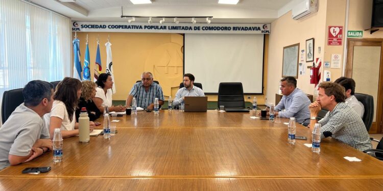 Concejales de Arriba Chubut se reunieron con la SCPL y gestionaron medidas de alivio para vecinos afectados por el desplazamiento del cerro Hermitte