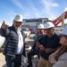 Macharashvili supervisó los avances de la obra de reemplazo del pluvial en la Ruta 3