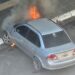 Incendio vehicular en pleno centro