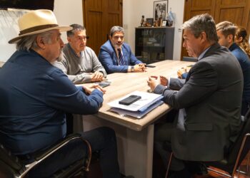 Macharashvili recibió a representantes del Banco Credicoop