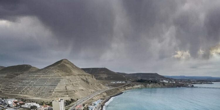 Martes nublado en Comodoro y probabilidad de tormentas hacia la noche