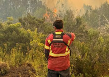 Con cerca de 500 personas continúa con el combate de incendios en la cordillera