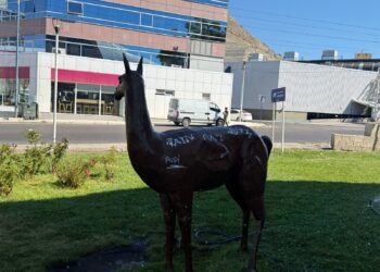 Repudian actos de vandalismo contra esculturas del circuito costero de Comodoro