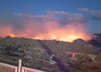 Reactivación de incendio en la escombrera municipal de zona sur generó nueva intervención