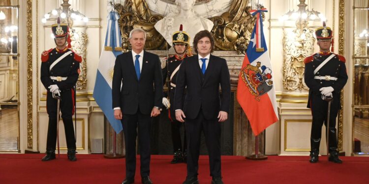 Milei recibió a su par de Chile, José Antonio Kast