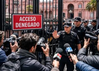 Milei prohibió el ingreso de periodistas, el mismo día que recibió al controvertido Thiel