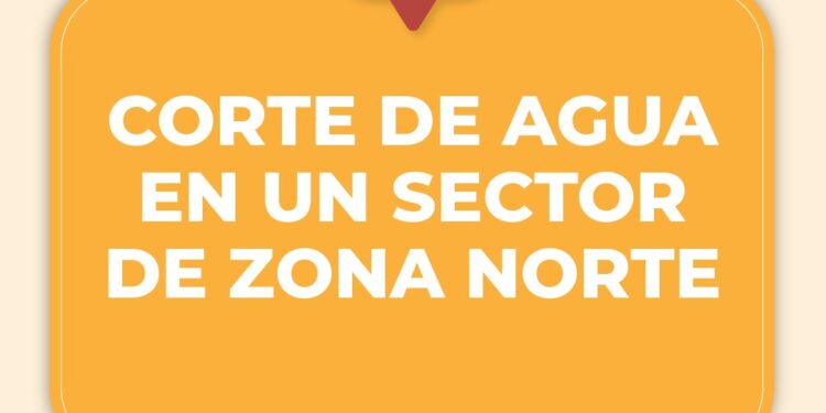 Corte de agua programado en Zona Norte: afectará a cuatro barrios este jueves