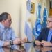 El rector Fleitas se reunió con Sampaoli