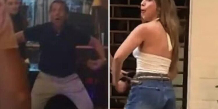 El padre de Agostina Páez fue filmado haciendo gestos racistas tras el regreso de su hija