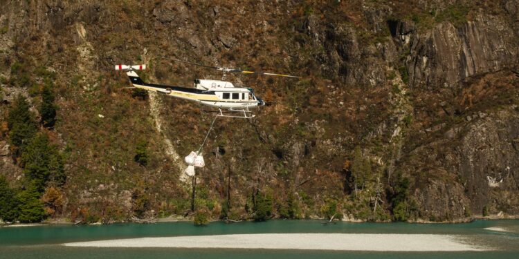 Chubut concretó el primer operativo aéreo de transporte masivo de plantines