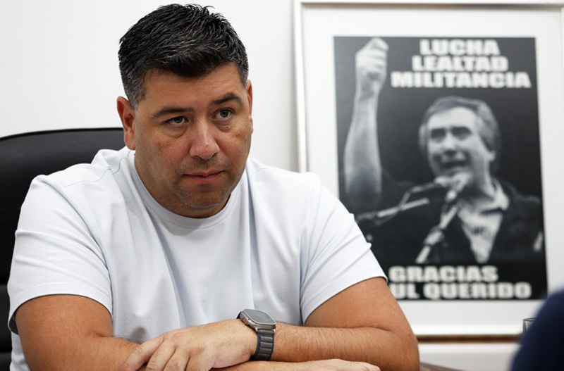 El secretario general de la CGT llega a Comodoro