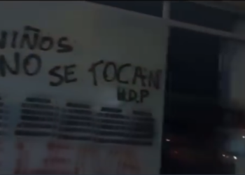 Así quedó el Servicio de Protección de Derechos en Comodoro tras las pintadas por el caso Ángel López