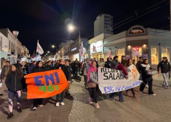 La ATECh zona sur se movilizó por centro y ruta