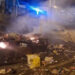Otra vez incendiaron un cesto comunitario y debieron intervenir los Bomberos