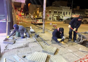 Infraestructura municipal avanza con el mejoramiento de veredas en la calle San Martín