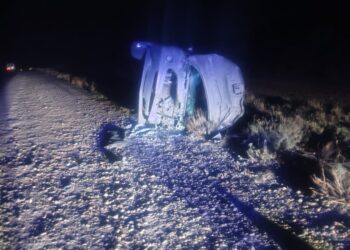 Un hombre resultó herido tras un choque y vuelco sobre la Ruta Provincial 26