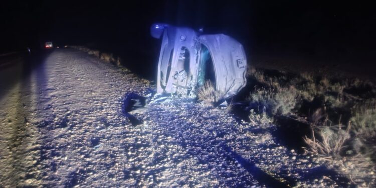 Un hombre resultó herido tras un choque y vuelco sobre la Ruta Provincial 26