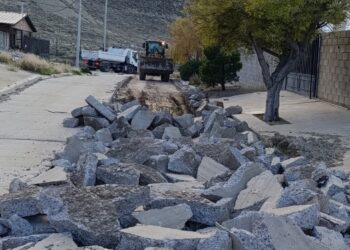 El Municipio intervino la calle Diego Simón de Los Tilos y solucionó un grave peligro de anegamiento
