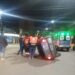 Conductor volcó tras chocar un auto estacionado en pleno centro de Comodoro