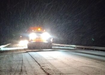 Precaución en la Ruta 3: nieve, viento y baja visibilidad entre Garayalde y Salamanca