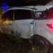 Camioneta chocó contra un poste de luz en Ruta 26