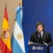 En España, Milei dijo que cree lo del pendrive de Adorni