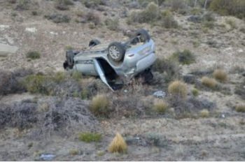 Violento vuelco en Ruta 3: joven trasladado al hospital
