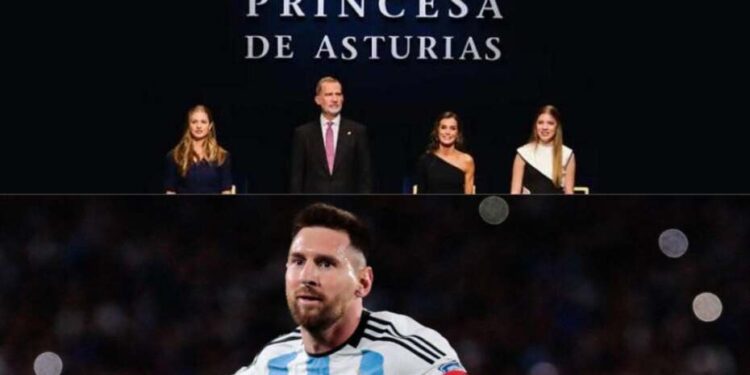 Hinchas españoles piden retirar el Premio Princesa de Asturias a Messi
