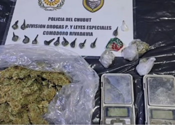 Operativo policial desmantela punto de venta de drogas en Comodoro Rivadavia