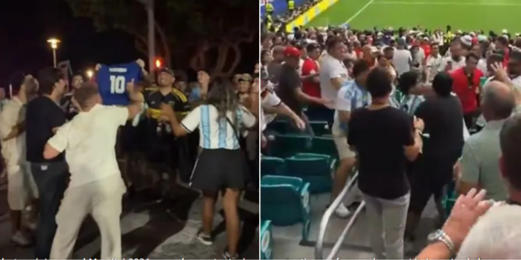 Alerta máxima por peleas entre hinchas de Argentina e Inglaterra en el Mundial 2026