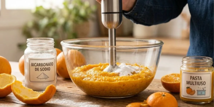 El truco casero que combina mandarina y bicarbonato para limpiar y aromatizar el hogar