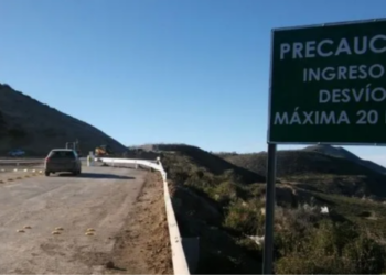 Precaución en Camino Roque González por lluvia y nieve