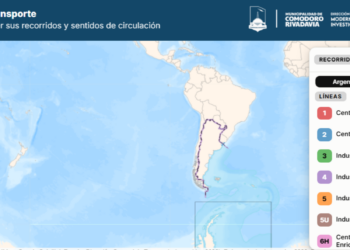 Ya está disponible el mapa interactivo con los recorridos del nuevo transporte público: Miralo acá