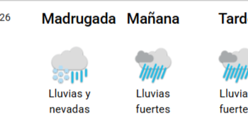 El SMN anuncia lluvias y nevadas para este lunes