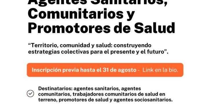Chubut será sede de la “Convención Nacional e Internacional de Agentes Sanitarios”
