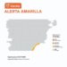 Alerta amarillo por fuertes lluvias
