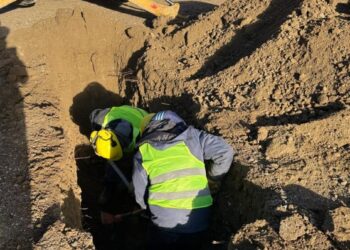 Se inició la obra del nuevo conducto pluvial de descarga al mar