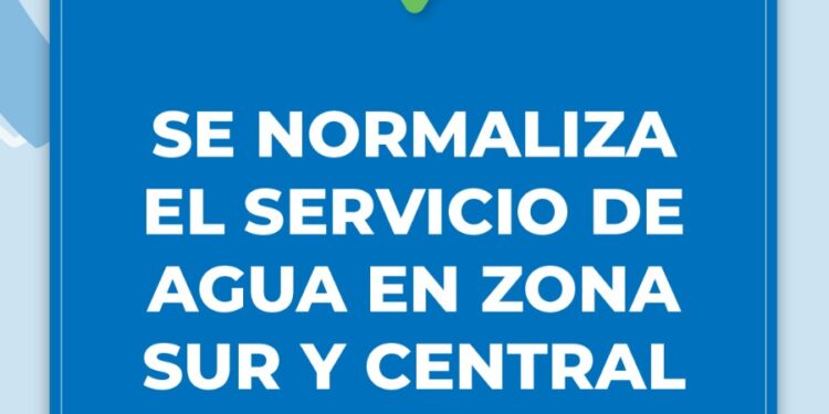 Comenzó la normalización del servicio de agua en las zonas Sur y Central de Comodoro