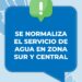 Comenzó la normalización del servicio de agua en las zonas Sur y Central de Comodoro