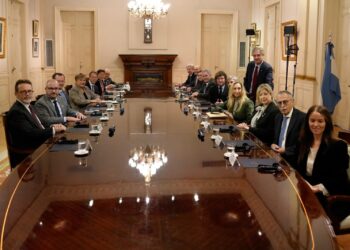 Milei recibió a directora del FMI en la sede del Gobierno