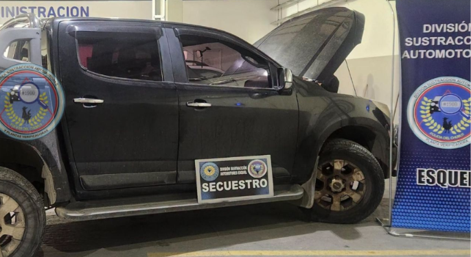 Camioneta adulterada recuperada en Esquel