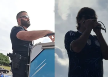 Ciro sorprendió a los hinchas con un show improvisado
