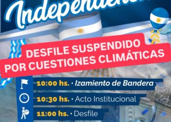 Nevadas obligaron a suspender el desfile del 9 de Julio en Esquel