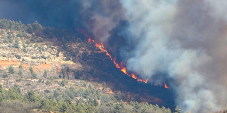 España enfrenta el mayor incendio forestal de su historia reciente