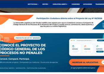 La Legislatura del Chubut lanza app para debatir el nuevo Código Procesal