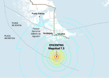 Sismo de magnitud 5,9 sacudió el Pasaje Drake