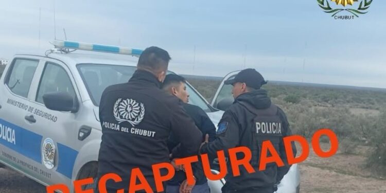 Recapturaron al preso fugado en Trelew
