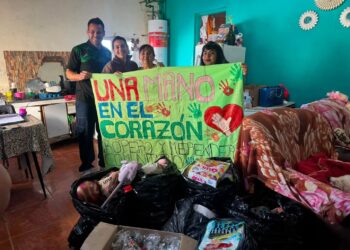 El Club Gimnasia y Esgrima  llevó solidaridad y alegría a distintos barrios de Comodoro
